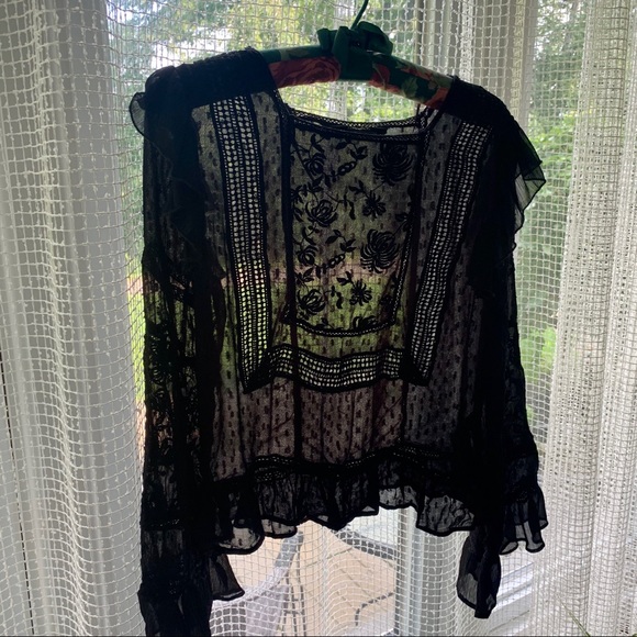ZARA boho chic blouse SMALL - Picture 10 of 11
